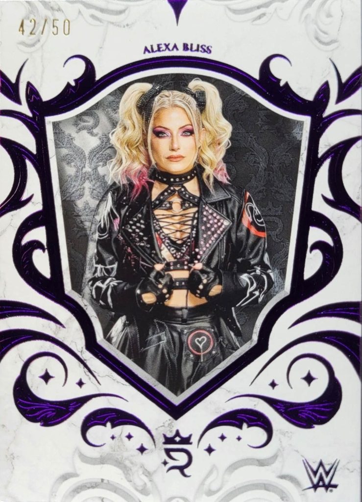 Alexa Bliss Base Card Purple Parallel 2025 Topps Royalty WWE