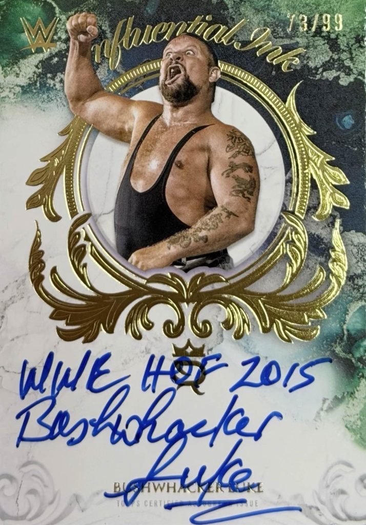 Bushwhacker Luke Influential Ink 2025 Topps Royalty WWE