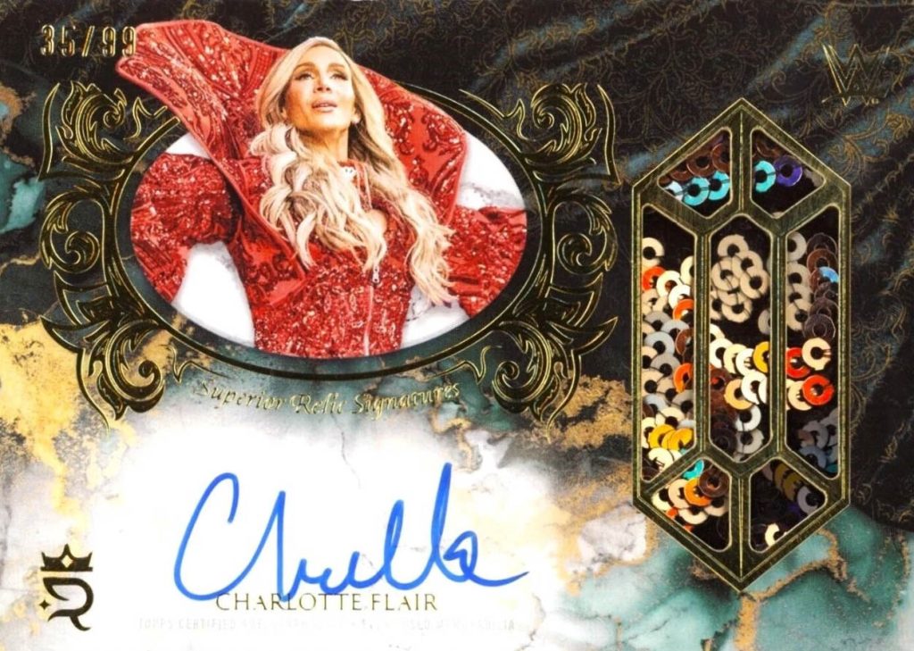 Charlotte Flair Superior Relic Signatures 2025 Topps Royalty WWE