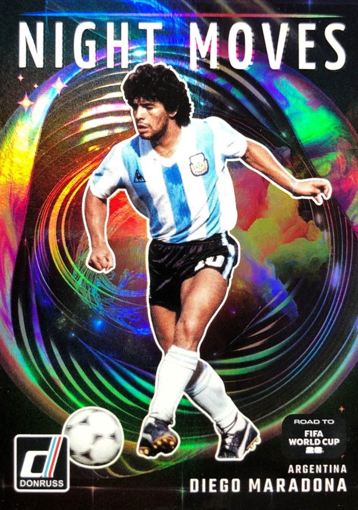 Diego Maradona Night Moves 2025-26 Panini Donruss Road to FIFA World Cup