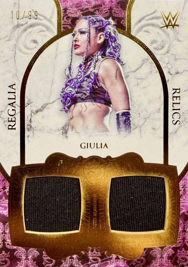 Giulia Regalia Relics 2025 Topps Royalty WWE