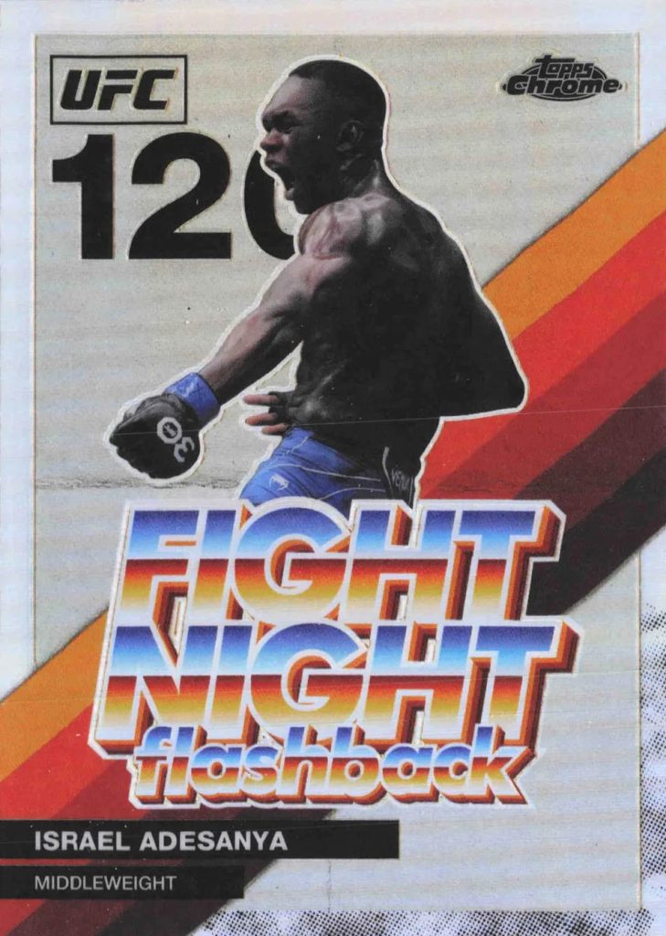 Israel Adesanya Fight Night Flashback 2026 Topps Chrome UFC