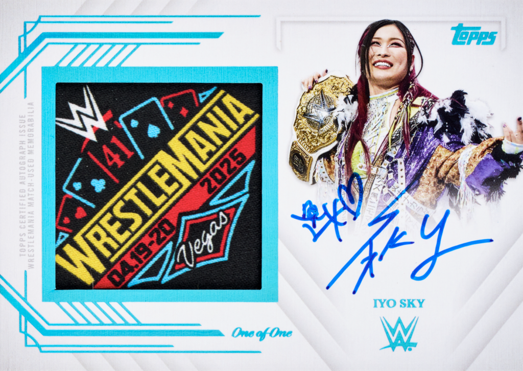 Iyo Sky Wrestlemania Patch Autographs 2025 Topps Royalty WWE