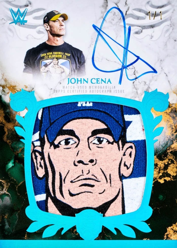 John Cena Royalty Relic Autographs Platinum Parallel 2025 Topps Royalty WWE