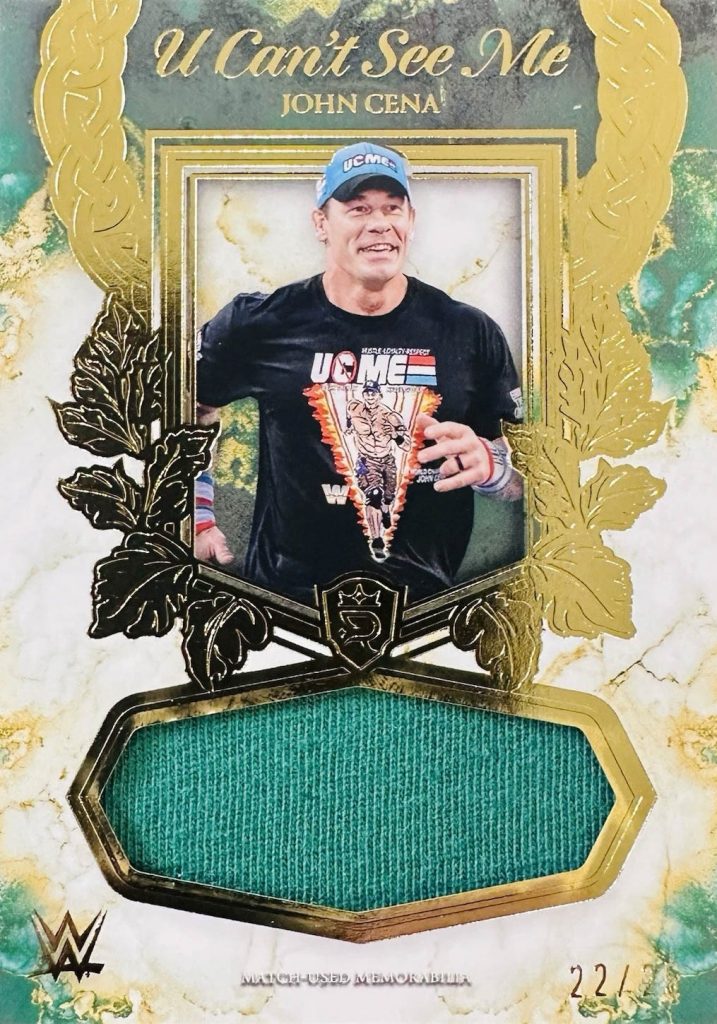 John Cena U Can't See Me Relics 2025 Topps Royalty WWE