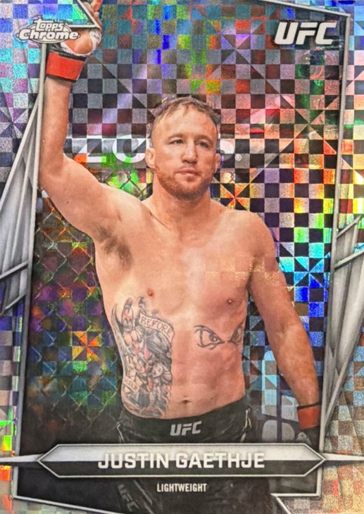 Justin Gaethje Base Card X-Fractor 2026 Topps Chrome UFC
