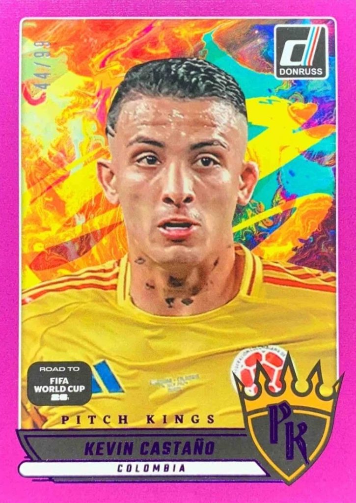 Kevin Castaño Pitch Kings Purple Parallel 2025-26 Panini Donruss Road to FIFA World Cup
