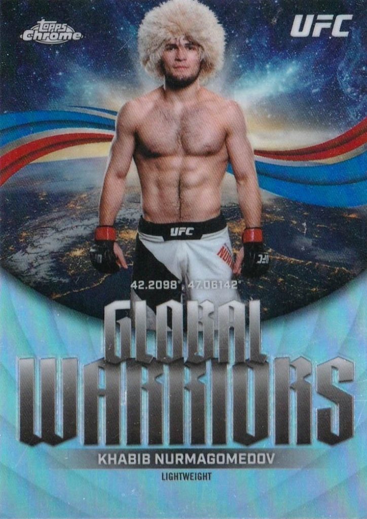 Khabib Nurmagomedov Global Warriors Refractor 2026 Topps Chrome UFC