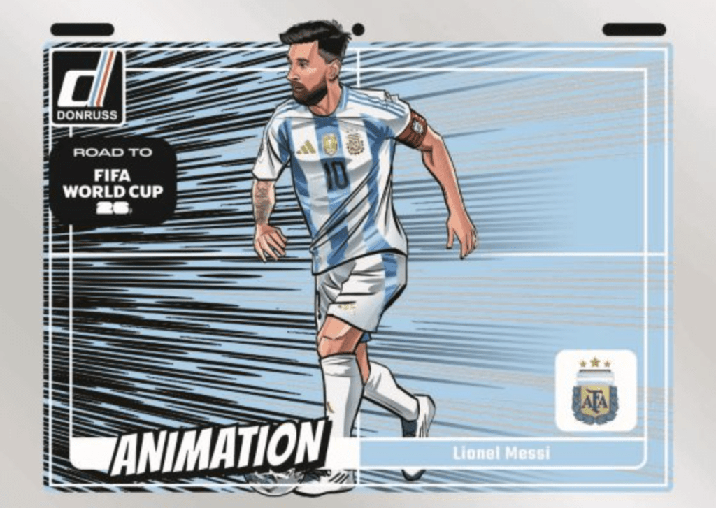 Lionel Messi Animation 2025-26 Panini Donruss Road to FIFA World Cup