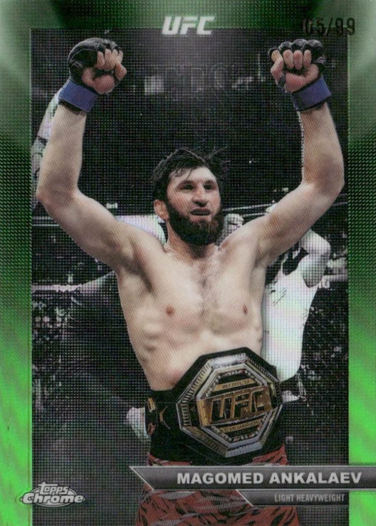 Magomed Ankalaev Manifesting Moments Green Refractor 2026 Topps Chrome UFC