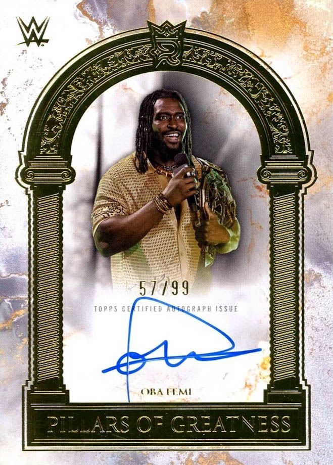 Oba Femi Pillars of Greatness 2025 Topps Royalty WWE