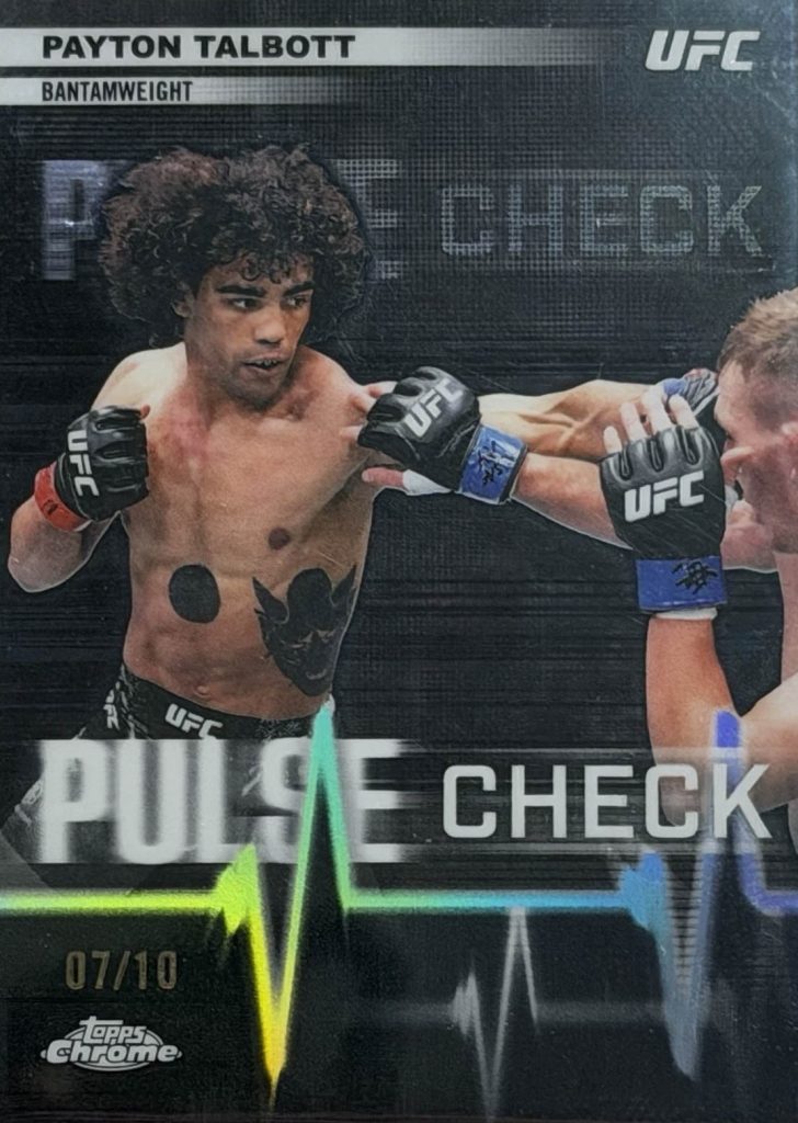 Payton Talbott Pulse Check Black Refractor 2026 Topps Chrome UFC
