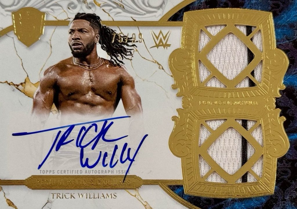 Trick Williams Regalia Relic Signatures 2025 Topps Royalty WWE