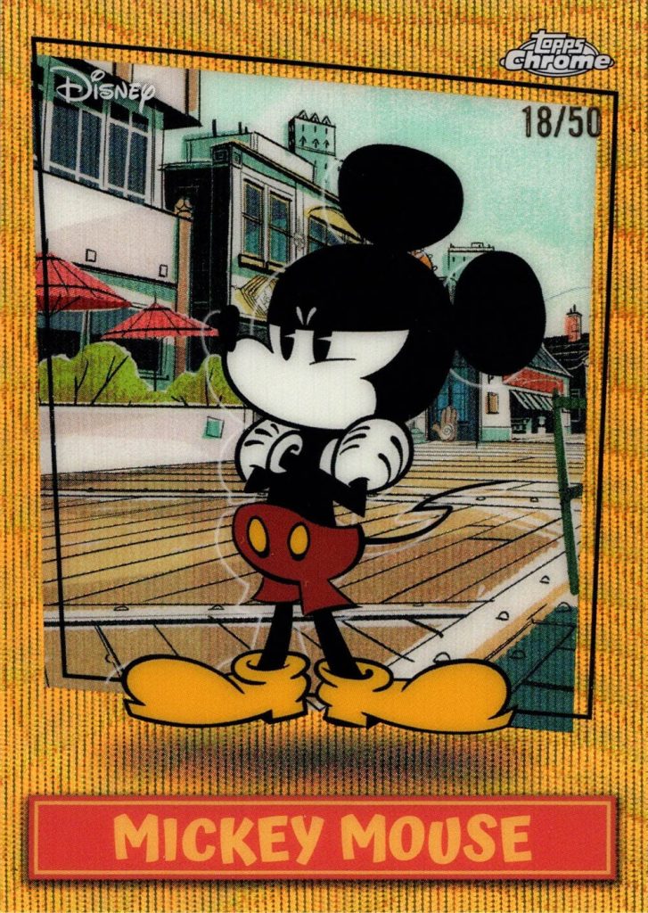 Mickey Mouse Mickey Shorts Short Prints Gold Wave 2026 Topps Disney Neon