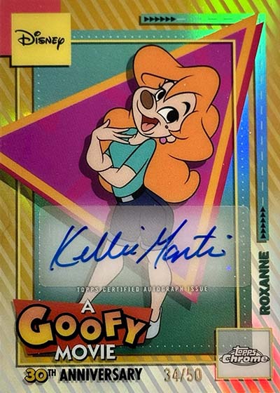 Roxanne Kellie Martin A Goofy Movie Auto Variation Gold Refractor 2026 Topps Disney Neon