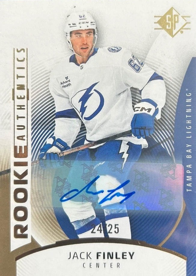 Jack Finley Rookie Authentics Signatures Gold Parallel 2025-26 Upper Deck SP Hockey