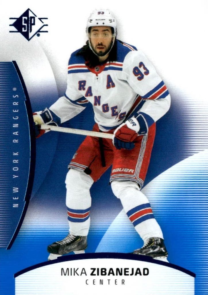 Mika Zibanejad Base Card Blue Parallel 2025-26 Upper Deck SP Hockey