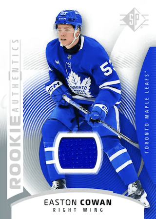 Easton Cowan Rookie Authentics Jersey 2025-26 Upper Deck SP Hockey