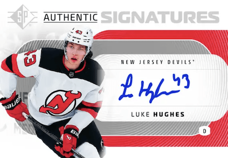 Luke Hughes Authentic Signatures 2025-26 Upper Deck SP Hockey